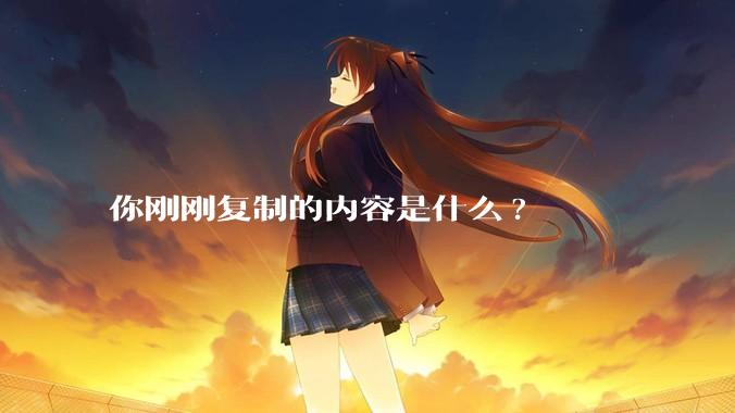 你刚刚复制的内容是什么?