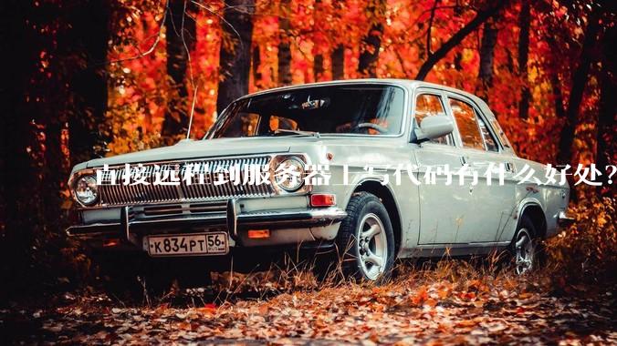 直接远程到服务器上写代码有什么好处？